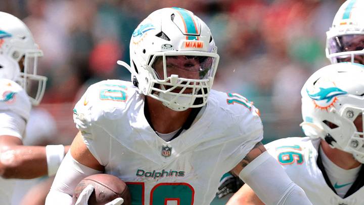 Miami Dolphins linebacker Jacob Rodriguez