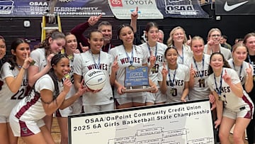 Tualatin defeated Clackamas to win the Oregon 6A girls basketball state championship.
