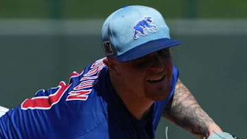 Chicago Cubs pitcher Cade Horton throws against the San Diego Padres