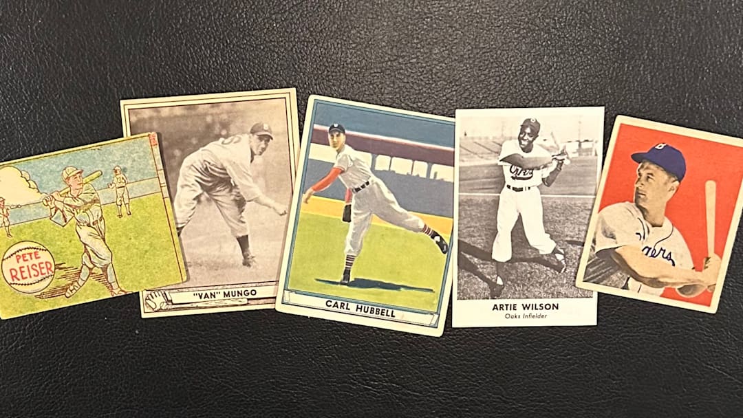 Assorted 1940s baseball cards