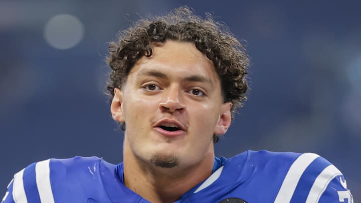 Jalen Travis of Indianapolis Colts laughs