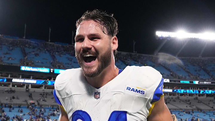 Los Angeles Rams tight end Colby Parkinson (84) Mandatory Credit: Bob Donnan-Imagn Images
