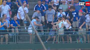 A young fan caught a foul ball with his hat, saving another kid from getting hit. 