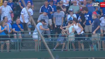 A young fan caught a foul ball with his hat, saving another kid from getting hit. 