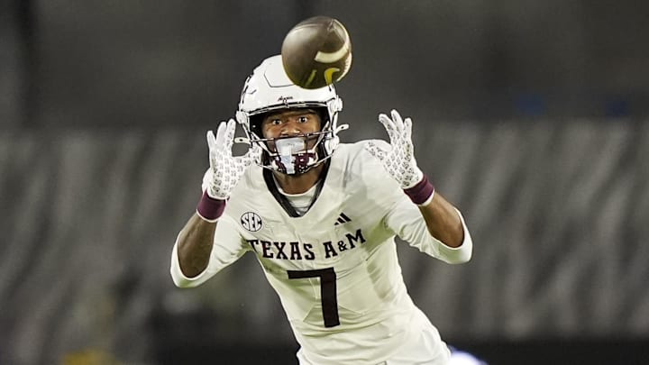 Aggies wide receiver KC Concepcion had a season-high 158 receiving yards in Saturday's win over South Carolina. Aggies wide receiver KC Concepcion had a season-high 158 receiving yards in Saturday's win over South Carolina.