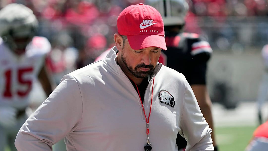 Ohio State Buckeye head coach Ryan Day