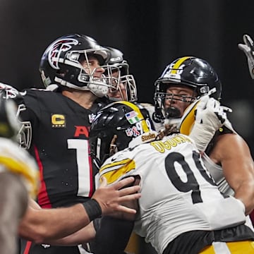 Atlanta Falcons quarterback Kirk Cousins was a sitting duck against the Pittsburgh Steelers defense.