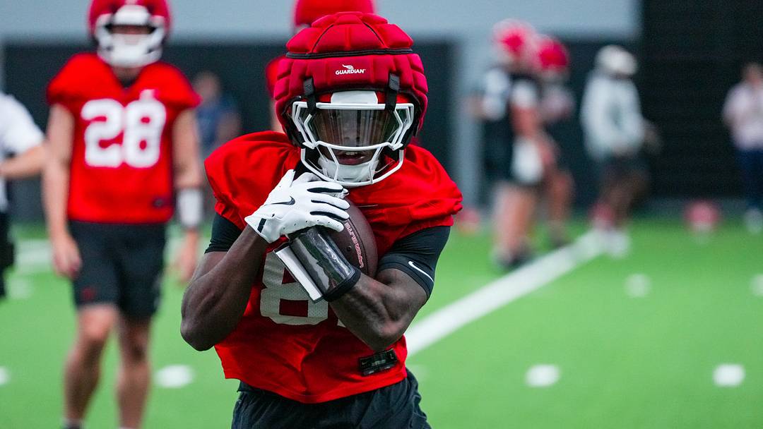 Georgia wide receiver Craig Dandridge (81) during Georgia’s practice session in Athens, Ga. Georgia wide receiver Craig Dandridge (81) during Georgia’s practice session in Athens, Ga.