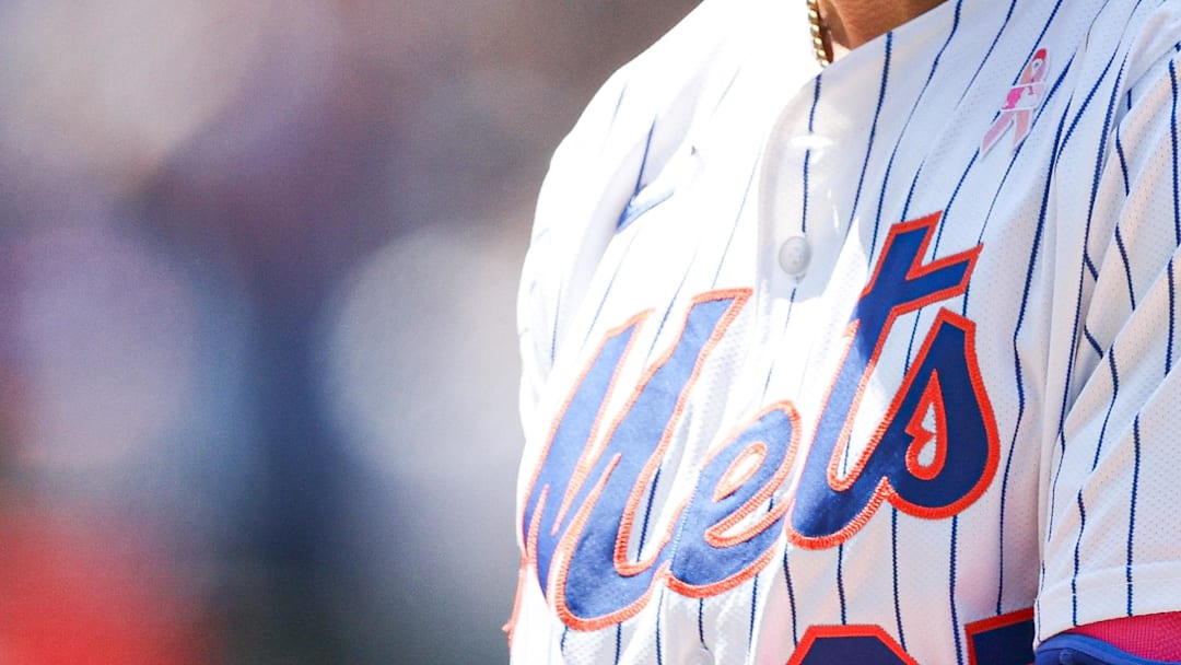 May 11, 2025; New York City, New York, USA; New York Mets third baseman Mark Vientos (27) reacts after hitting an RBI single during the eighth inning against the Chicago Cubs at Citi Field. Mandatory Credit: Vincent Carchietta-Imagn Images May 11, 2025; New York City, New York, USA; New York Mets third baseman Mark Vientos (27) reacts after hitting an RBI single during the eighth inning against the Chicago Cubs at Citi Field. Mandatory Credit: Vincent Carchietta-Imagn Images