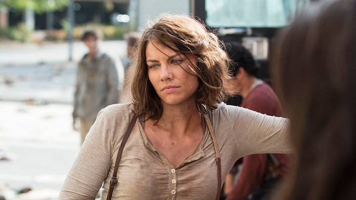 Lauren Cohan as Maggie Greene - The Walking Dead _ Season 5, Episode 5 _ BTS - Photo Credit: Gene Page/AMC