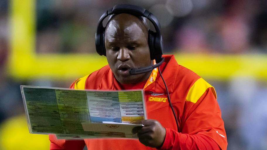 Kansas City Chiefs offensive coordinator Eric Bieniemy 