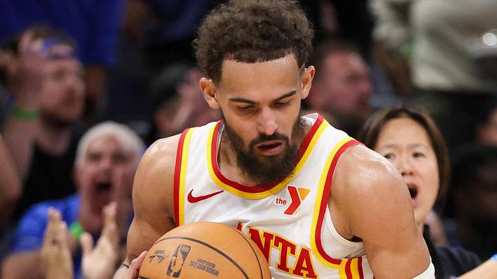 Atlanta Hawks guard Trae Young (11) reacts after receiving a second technical foul and ejection against the Orlando Magic in the fourth quarter at Kia Center.