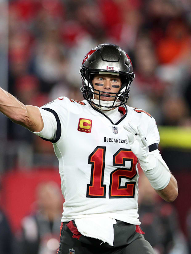 Tampa Bay Buccaneers quarterback Tom Brady (12) Tampa Bay Buccaneers quarterback Tom Brady (12)