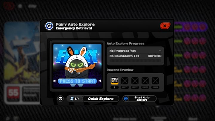 Zenless Zone Zero auto-explore menu screenshot.
