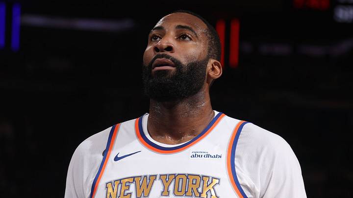 NEW YORK, NY - OCTOBER 20: Andre Drummond #0 of the New York Knicks prepares to shoot a free throw during the game against the Philadelphia 76ers on October 20, 2026 at Madison Square Garden in New York City, New York. Copyright 2026 NBAE (Photo by Nathaniel S. Butler/NBAE via Getty Images)