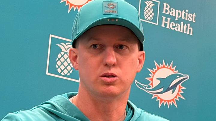 Miami Dolphins offensive coordinator Bobby Slowik