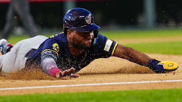 Milwaukee Brewers outfielder Jackson Chourio