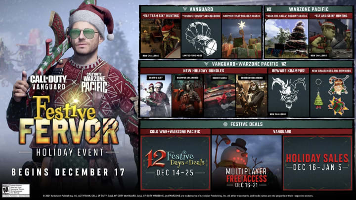 Here's what you need to know about the Warzone Pacific Holiday 2021 event.