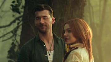 The Sandman. (L to R) Barry Sloane as Destruction, Esmé Creed-Miles as Delirium in episode 206 of The Sandman. Cr. Ed Miller/Netflix © 2025