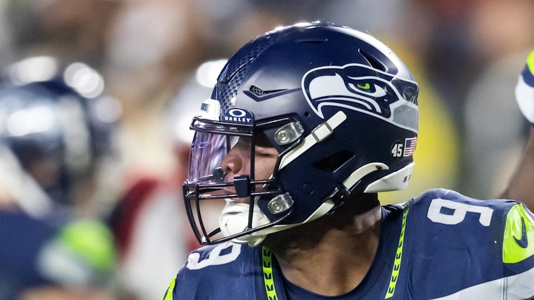 Seattle Seahawks running back Kenneth Walker III against the New England Patriots.