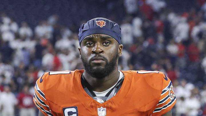 Chicago Bears cornerback Jaylon Johnson (1) after the game against the Houston Texans at NRG Stadium.