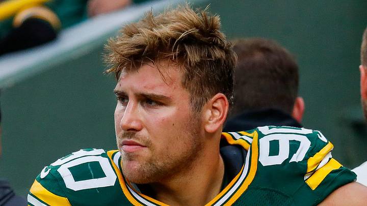 Green Bay Packers defensive end Lukas van Ness