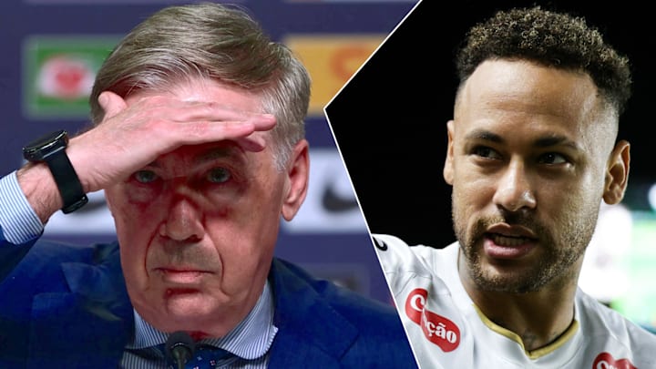 Carlo Ancelotti (left) has taken a firm stance on Neymar Jr’s inclusion for Brazil. Carlo Ancelotti (left) has taken a firm stance on Neymar Jr’s inclusion for Brazil.