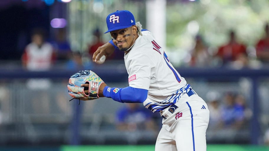 Puerto Rico shortstop Francisco Lindor in the 2023 World Baseball Classic