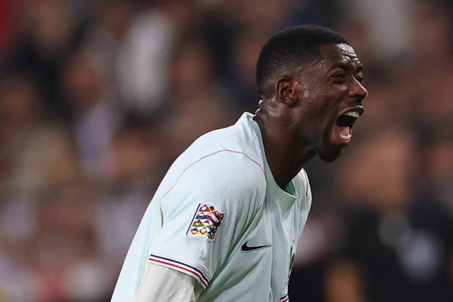 Ousmane Dembélé screaming 