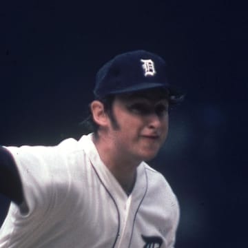 Detroit Tigers pitcher Joe Coleman in action on the mound.