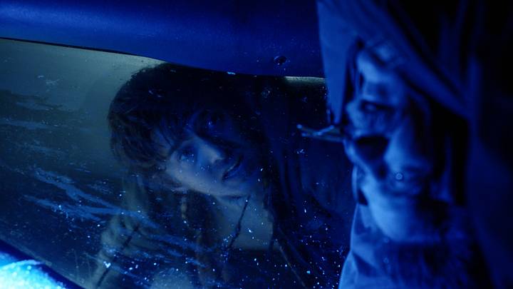 Austin Abrams (left) and Johnno Wilson star in Constantin Film and Columbia Pictures RESIDENT EVIL, directed by Zach Cregger. 