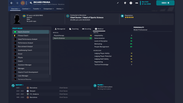 Steam Workshop::Football Manager 2022 backroom staff search filters by  Passion4FM