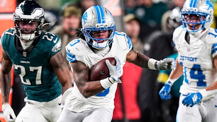 Jahmyr Gibbs and the Lions look to bounce back against the Giants.