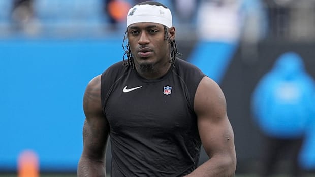 Carolina Panthers receiver Xavier Legette.