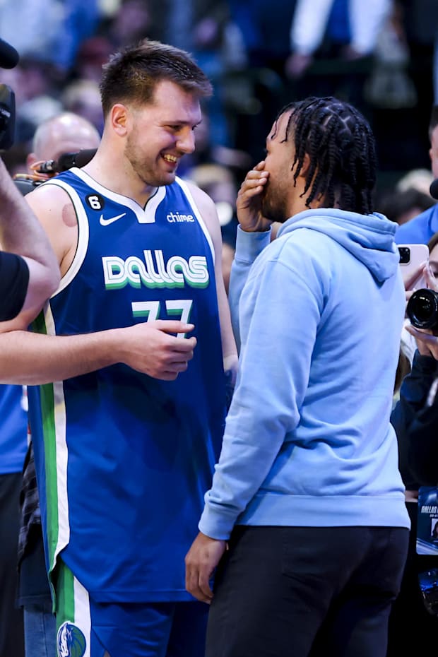 Luka and Jalen Brunson