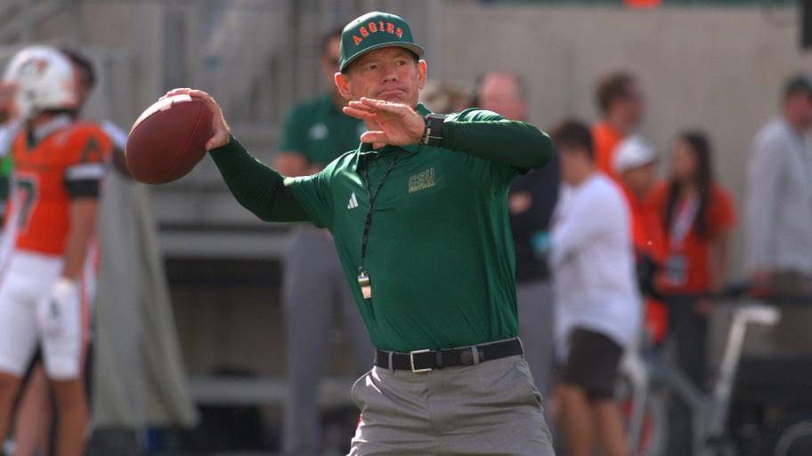 Colorado State coach Jim Mora