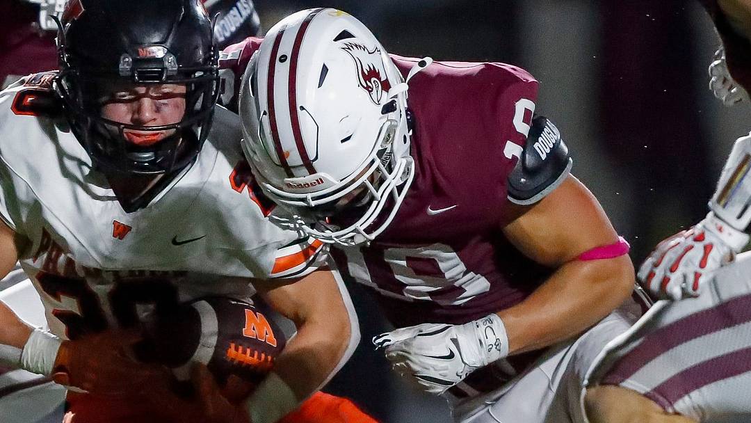 De Pere senior Cayden Cavanaugh (18) is regarded as one of the top linebackers in the state of Wisconsin.