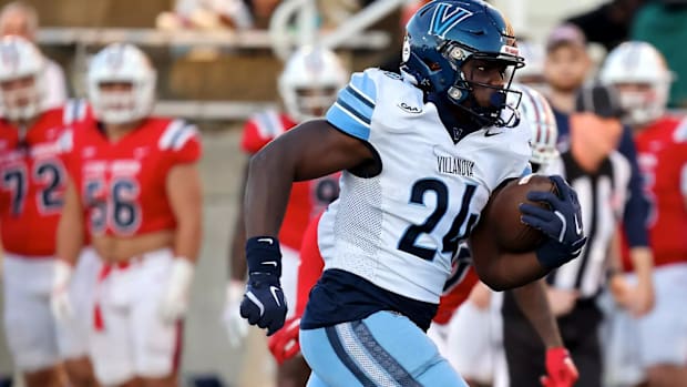 Villanova running back David Avit