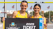 Missouri Track and Field athletes pose after qualifying for the NCAA Finals.