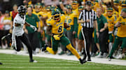 North Dakota State running back Barika Kpeenu