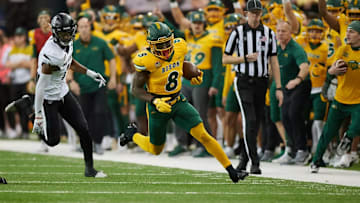 North Dakota State running back Barika Kpeenu