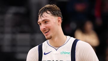 Dallas Mavericks guard Max Christie and forward Cooper Flagg.