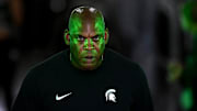 Michigan State's head coach Mel Tucker walks to the field from the tunnel before the football game against Richmond on Saturday, Sept. 9, 2023, at Spartan Stadium in East Lansing.