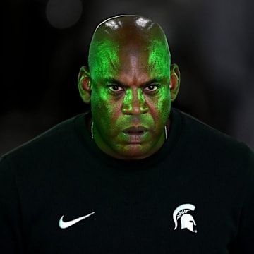 Michigan State's head coach Mel Tucker walks to the field from the tunnel before the football game against Richmond on Saturday, Sept. 9, 2023, at Spartan Stadium in East Lansing.