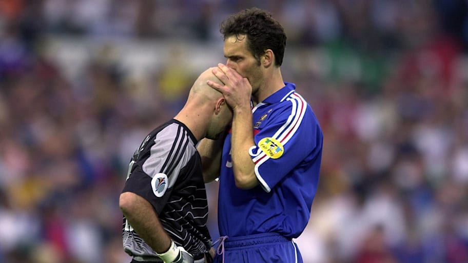 Laurent Blanc and Fabien Barthez.