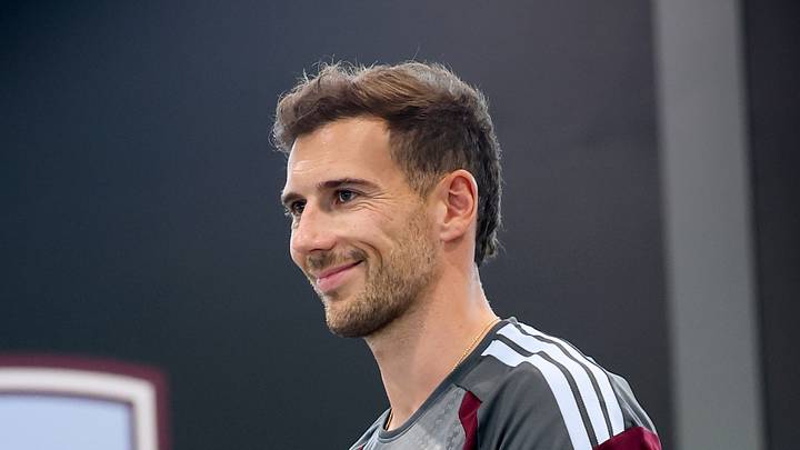 Leon Goretzka is back in training after a knee injury.