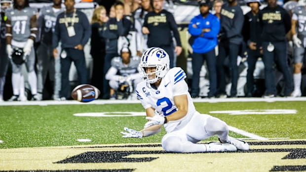 BYU WR Chase Roberts against Colorado