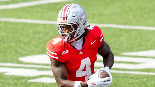 Oregon Ducks Football Dante Moore Ohio state buckeyesJeremiah Smith Penn State Nittany Lions Drew Allarbig ten football