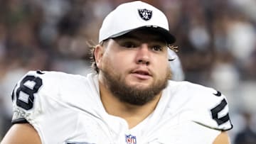 Las Vegas Raiders center Jackson Powers-Johnson