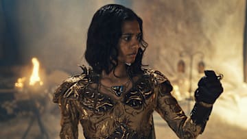 Madeleine Madden (Egwene) in The Wheel of Time season 3.